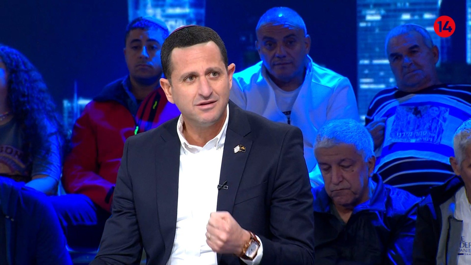 חבר הכנסת אוהד טל בפטריוטים | מתוך שידורי ערוץ 14