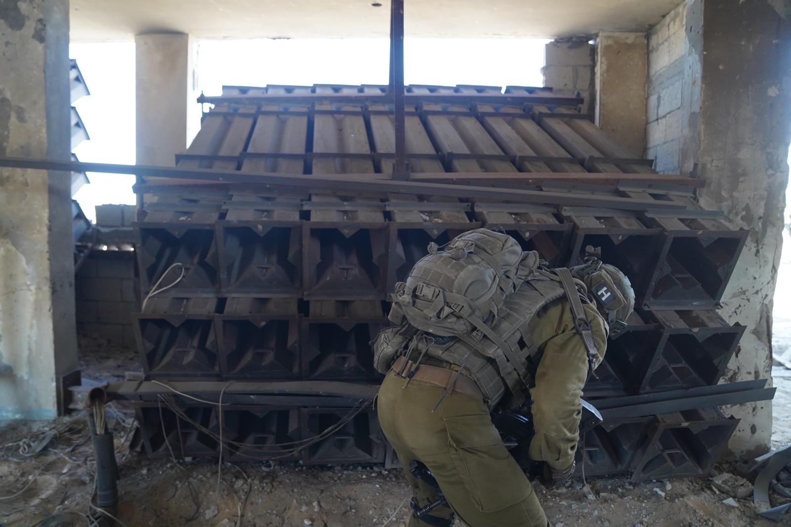 רקטות שנמצאו ע"י כוחותינו ברצועה | קרדיט: דובר צה"ל