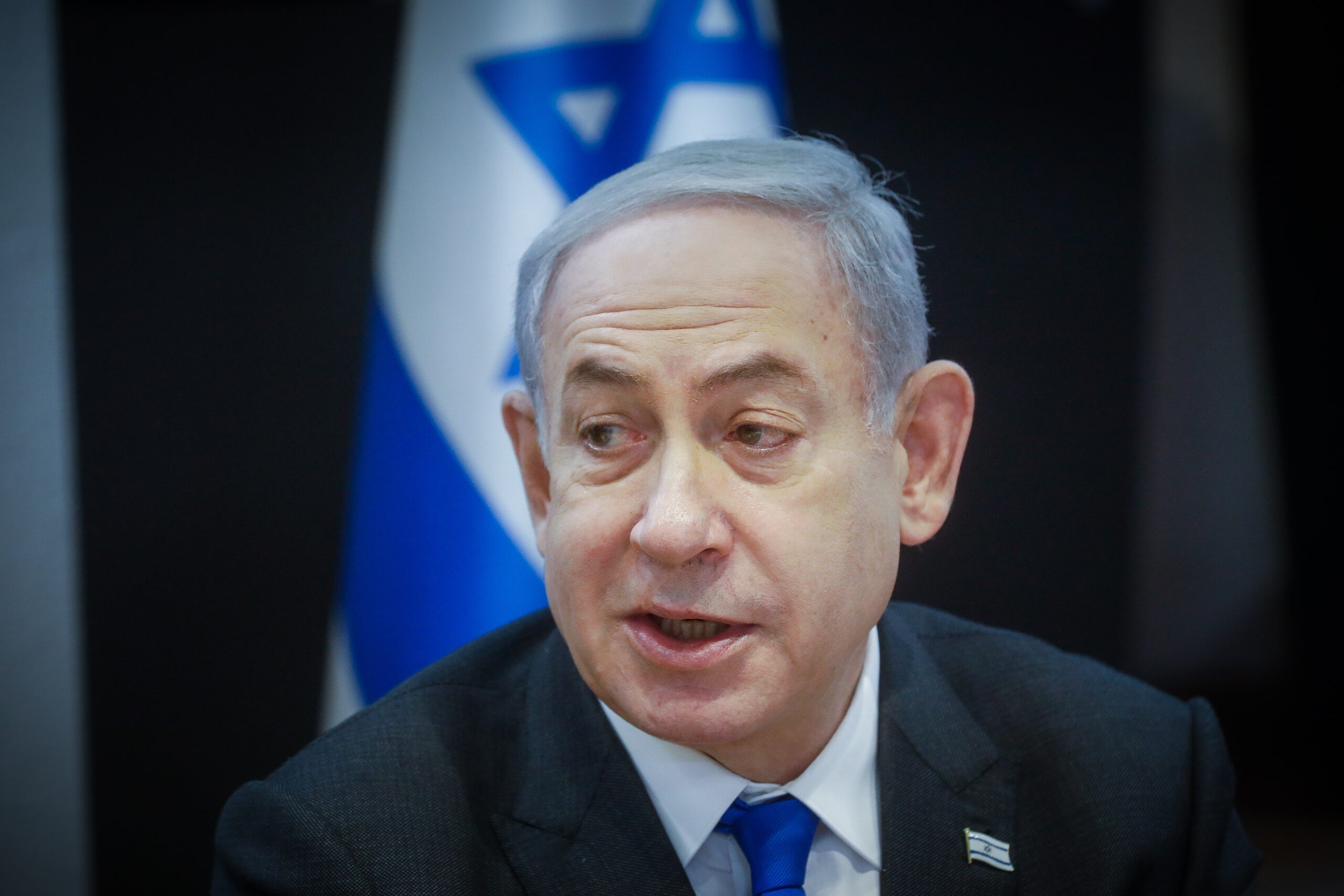 רה"מ נתניהו בישיבת הממשלה | צילום: מרים אלסטר, פלאש90