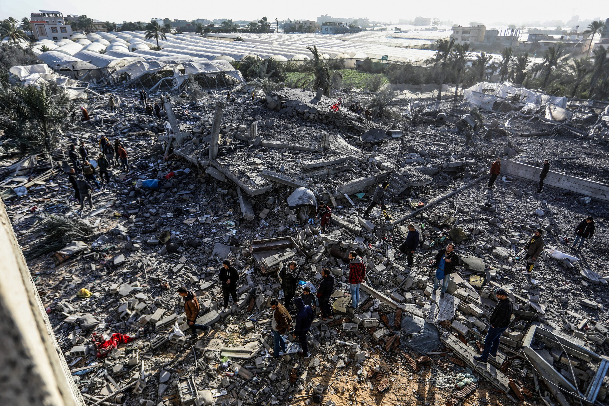 ההרס הרב ברצועת עזה לאחר הפצצות צה"ל | קרדיט: פלאש 90