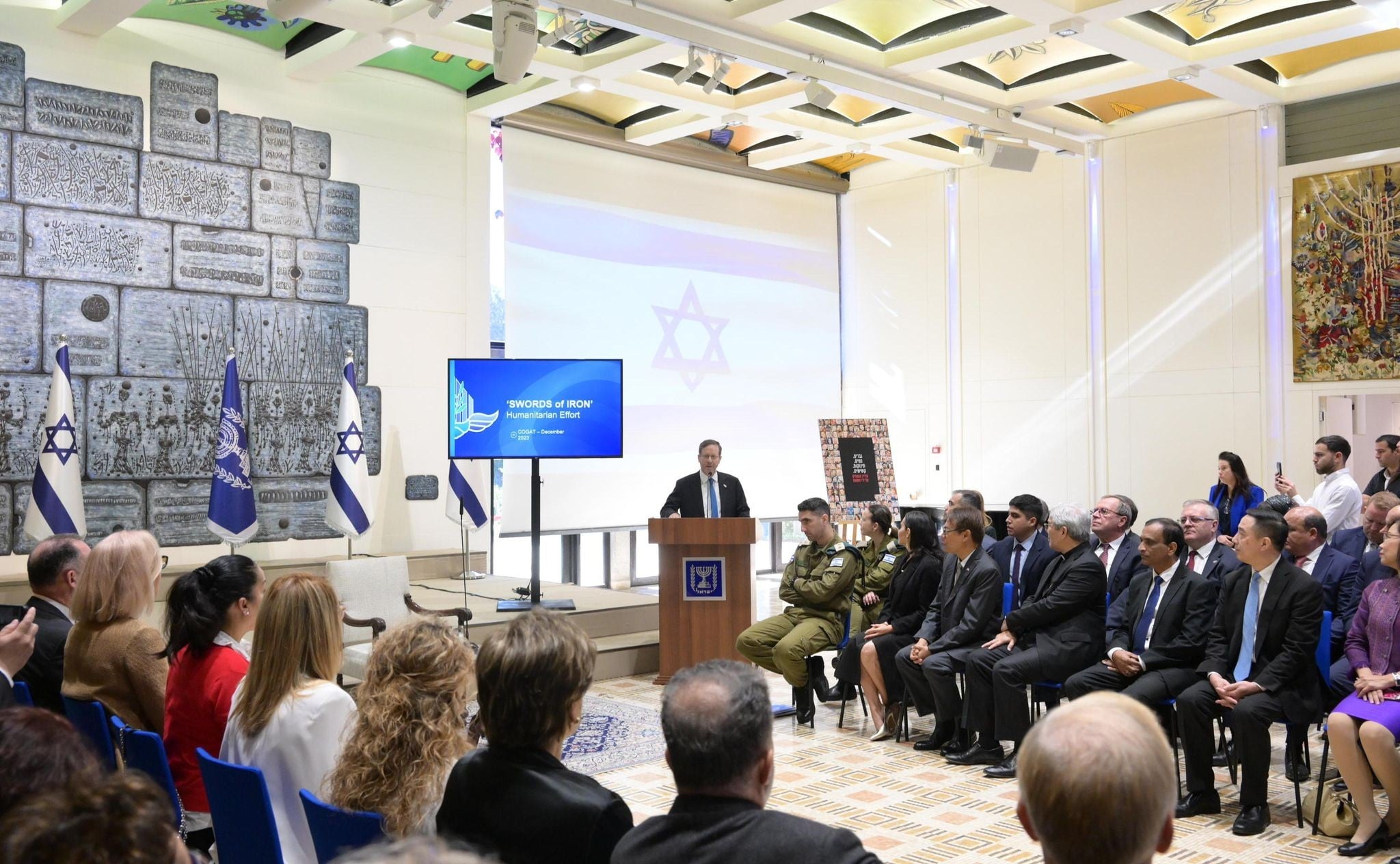 הנשיא הרצוג: "מוכנים לקיים הפוגה הומניטרית לשחרור החטופים"