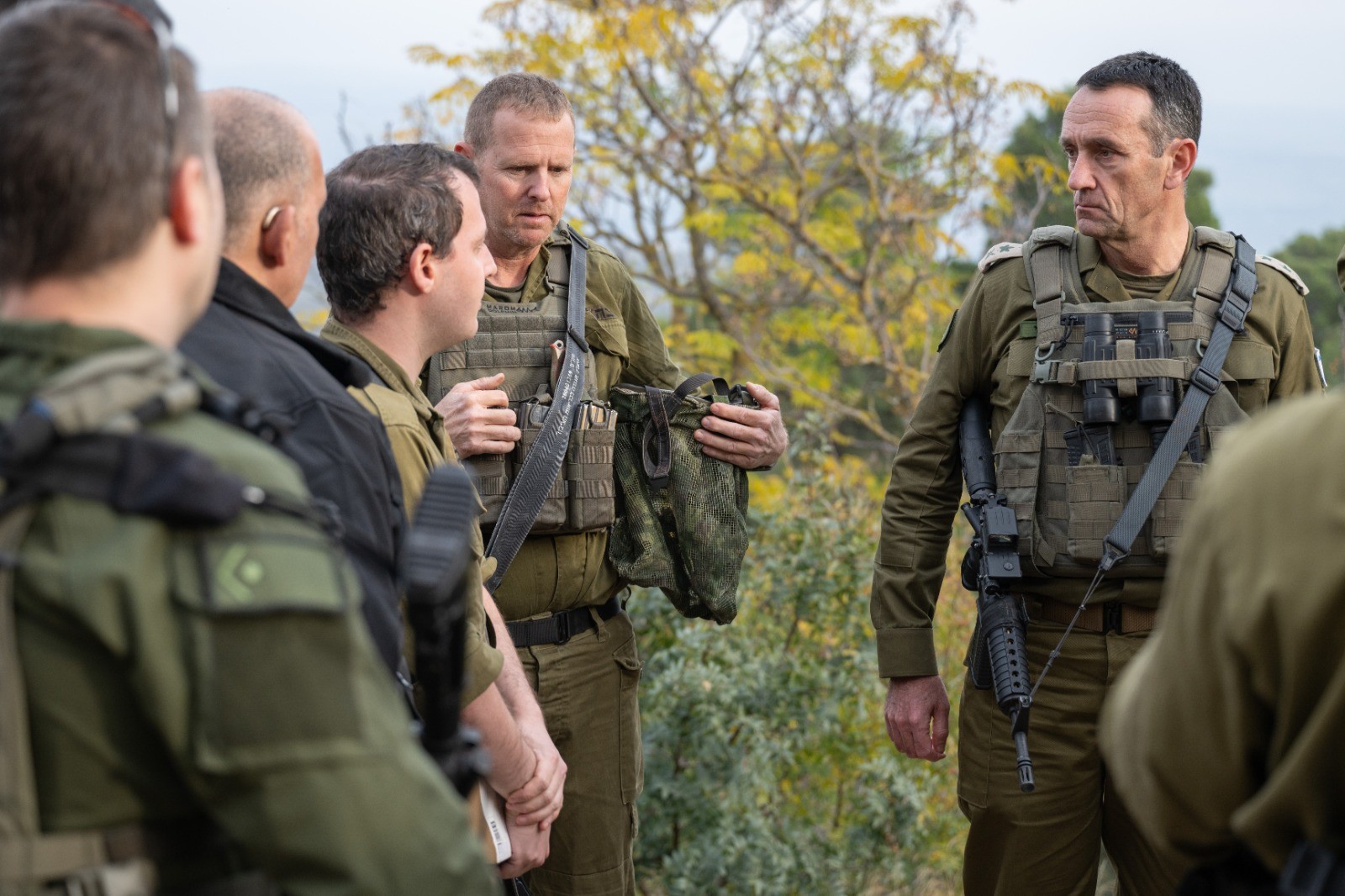 הרמטכ"ל הרצי הלוי בסיור בגבול לבנון | צילום: דובר צה"ל