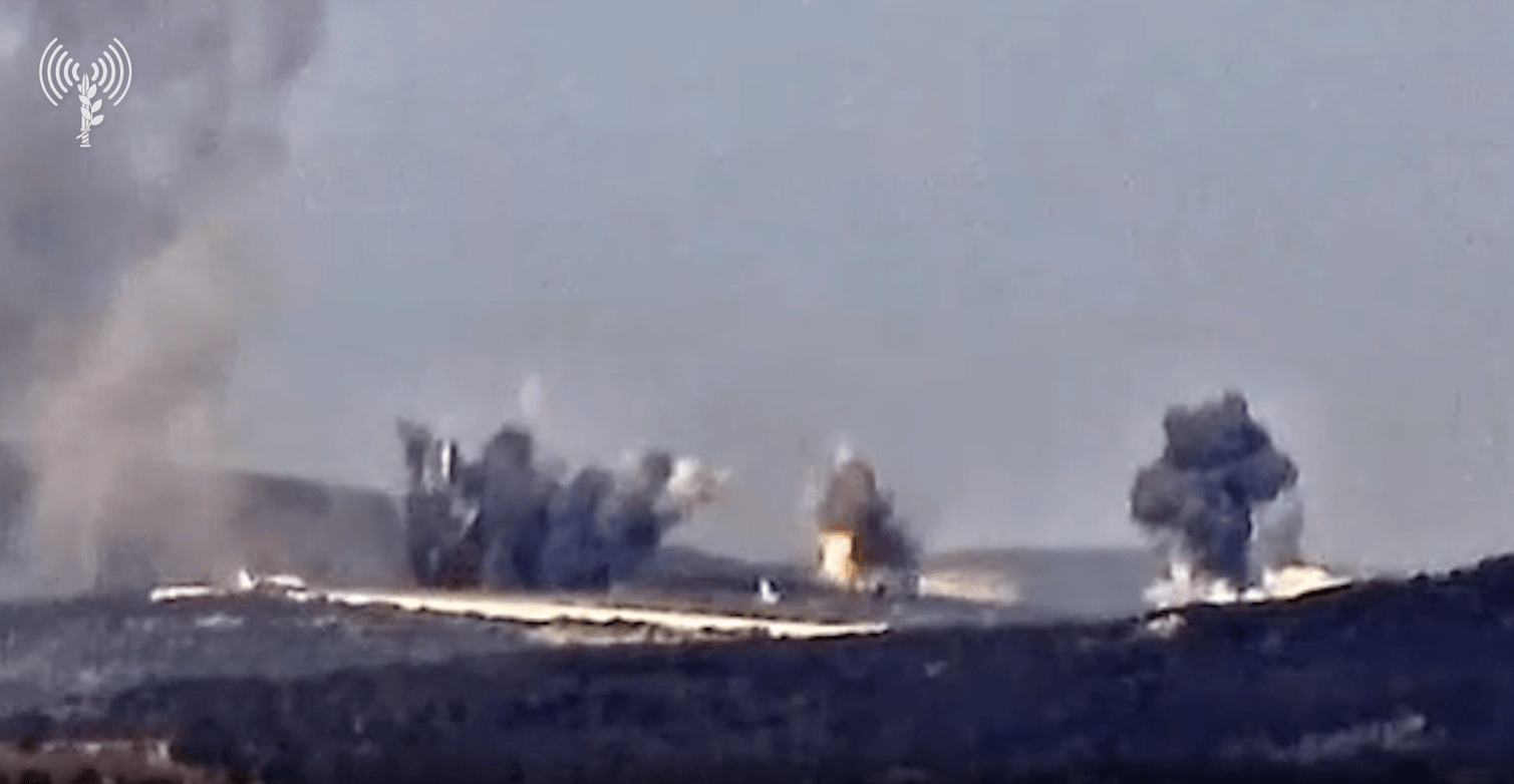 כוחותינו תקפו תשתיות טרור של חיזבאללה בדרום לבנון | תיעוד