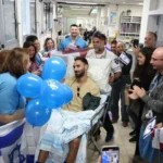מרגש: שופט הכדורגל שנפצע קשה במלחמה שוחרר מבית החולים | צפו