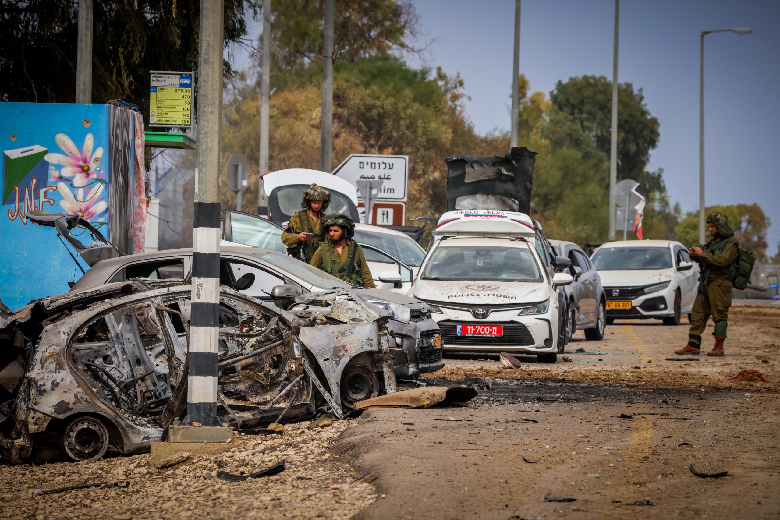 תוצאות הטבח בעלומים | צילום: יוסי זמיר, פלאש 90