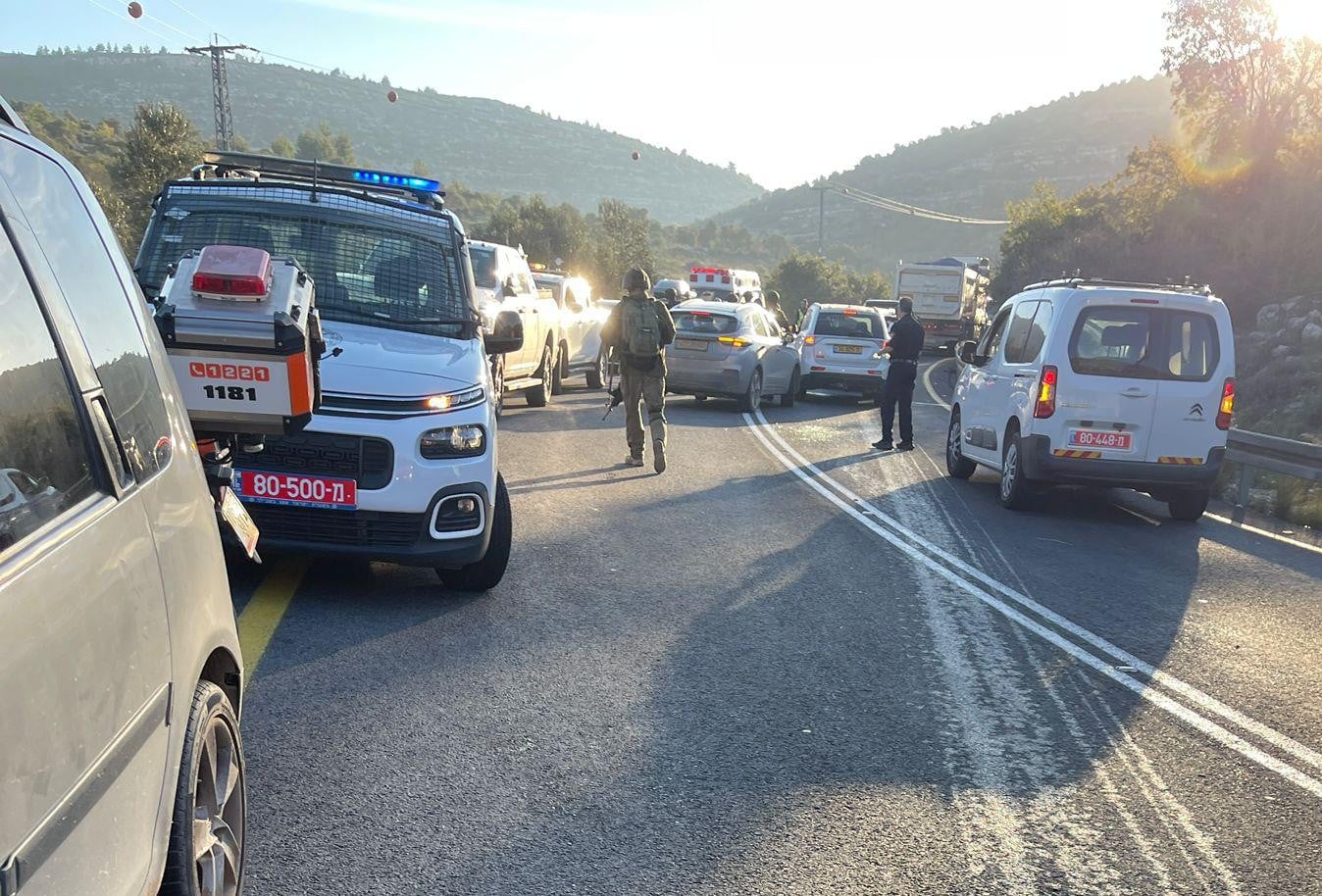 אירוע הירי בבנימין - פיגוע, כוחותינו פתחו במרדף אחר המחבלים