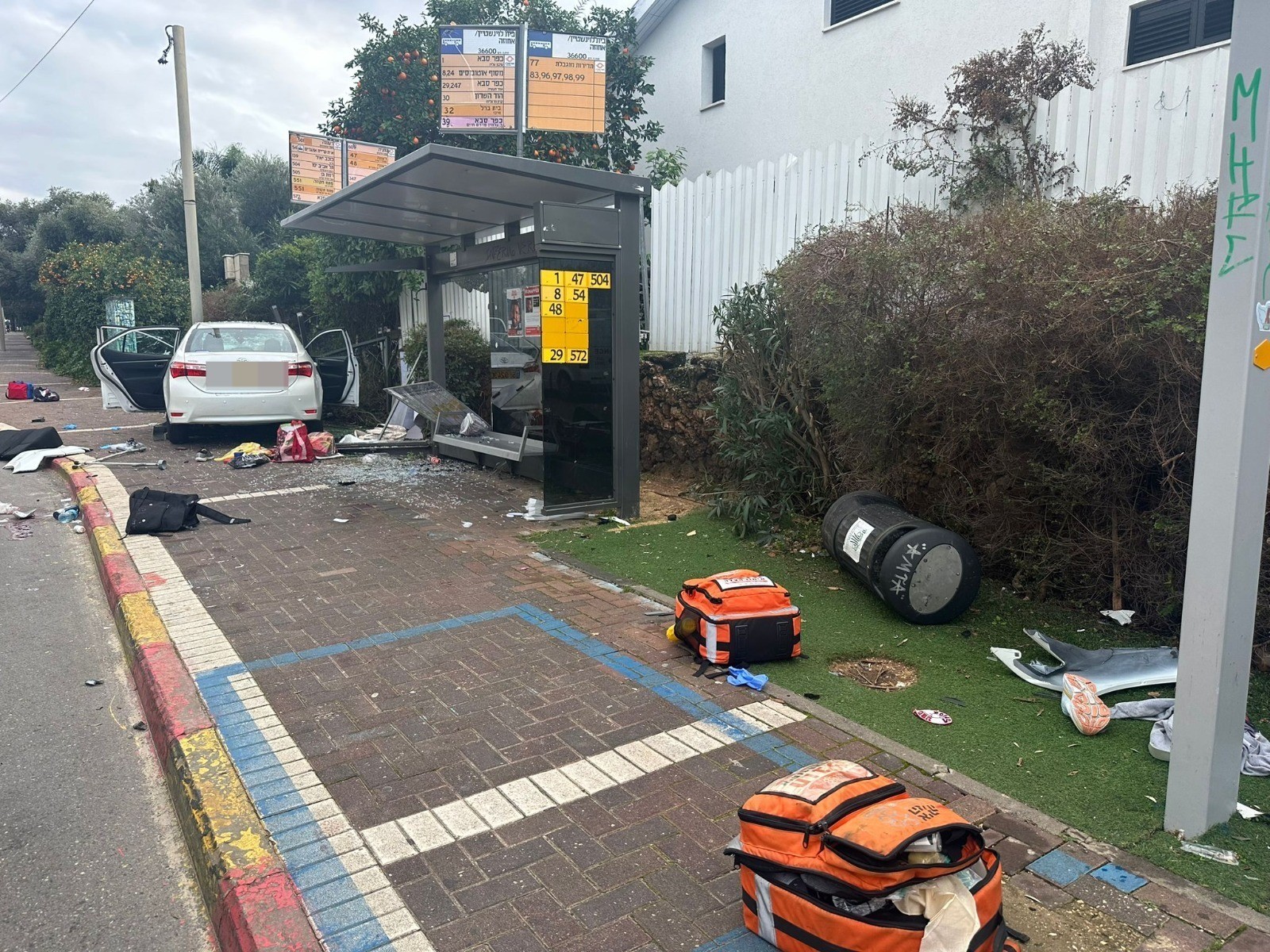 מרחוב אחוזה ברעננה - צילום: דוברות איחוד הצלה