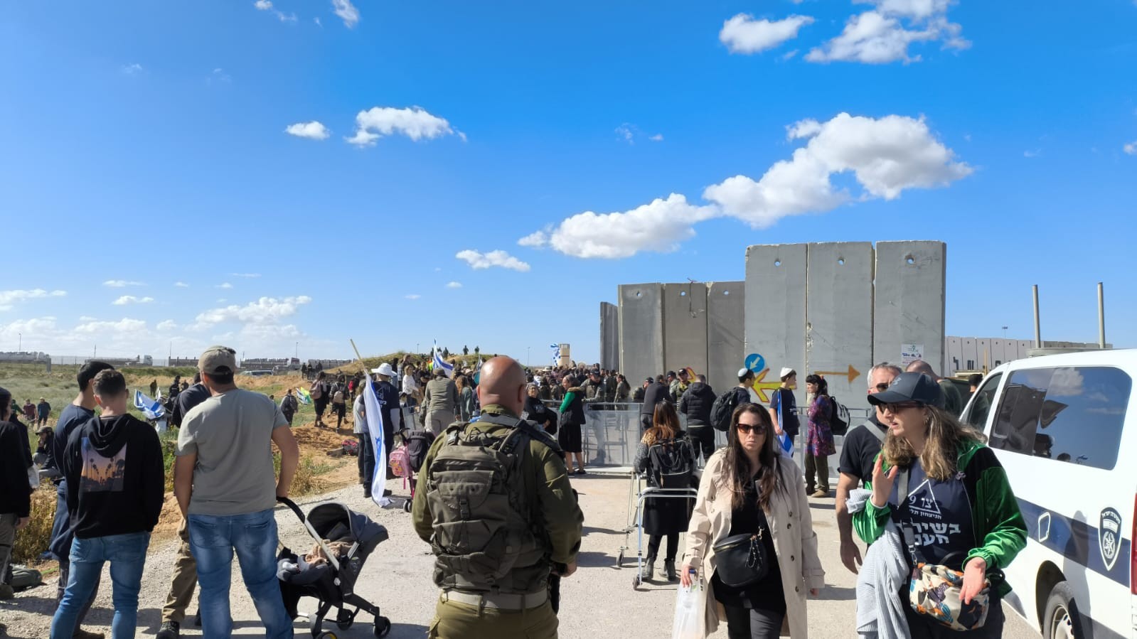 החסימות בכרם שלום. קרדיט: צו 9