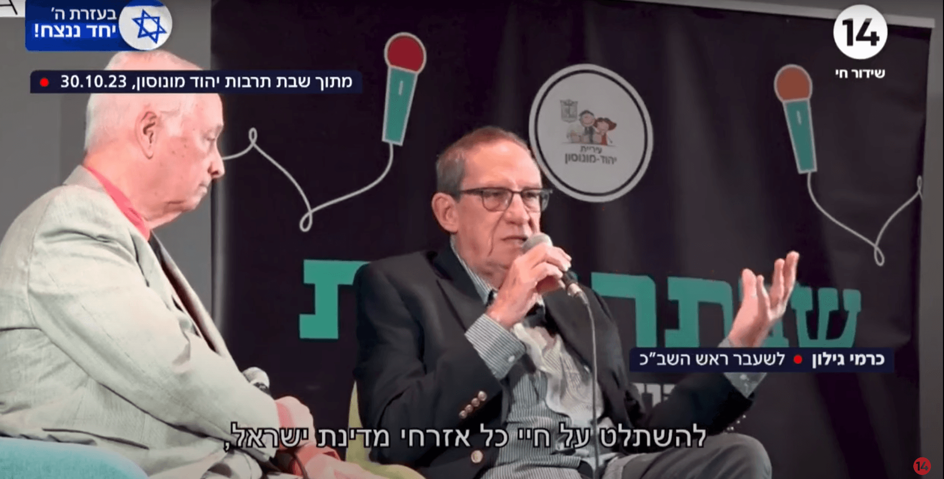 כרמי גילון: הימין הדתי בישראל – כמו חמאס דאע"ש והאיראנים