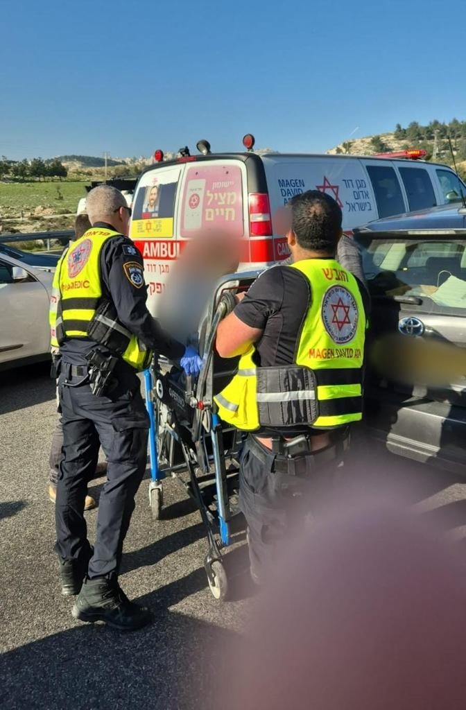 הפיגוע סמוך לירושלים. קרדיט: דוברות מד"א