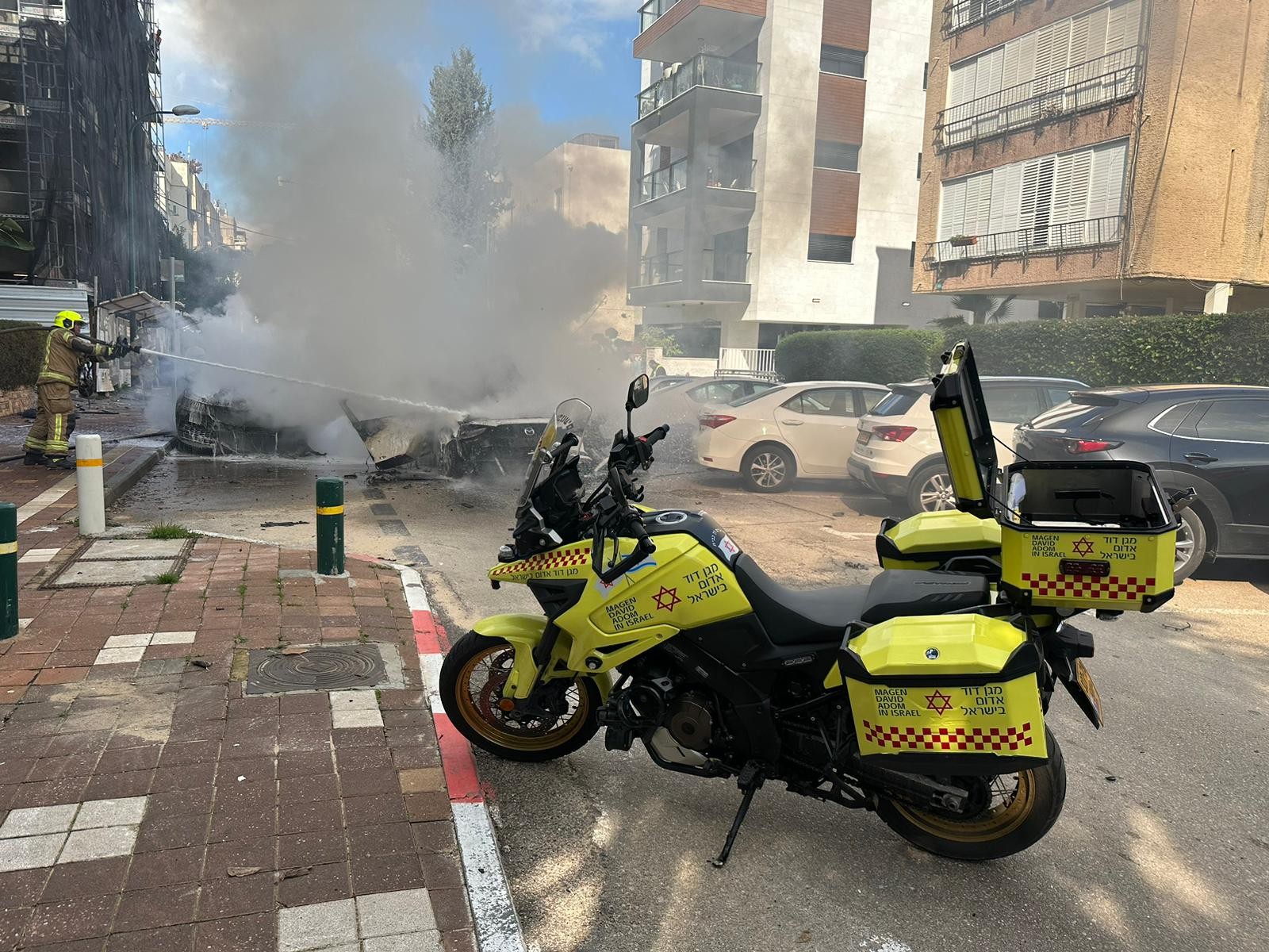 הפיצוץ בפתח תקווה | צילום: דוברות מד"א.