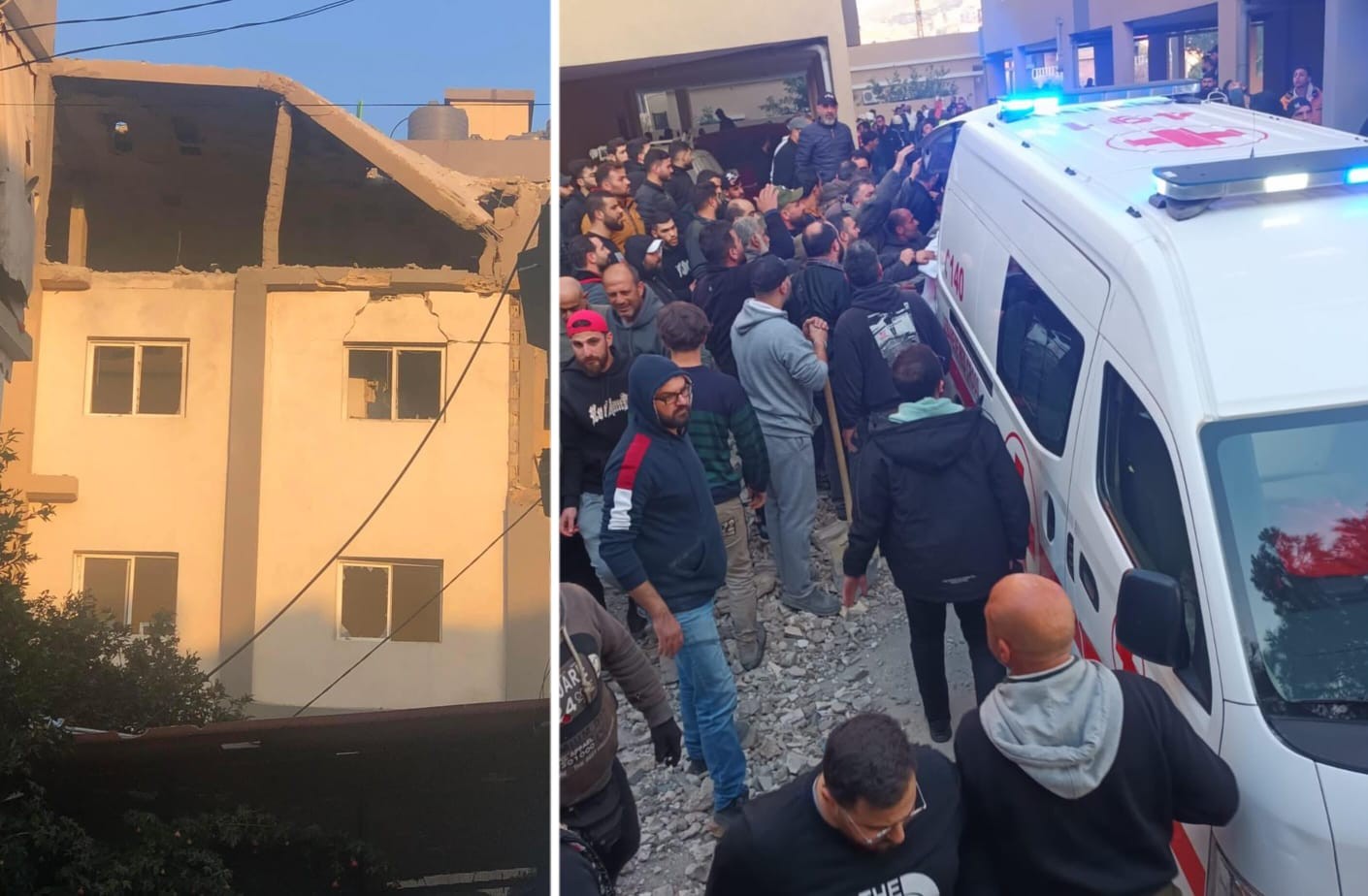 תקיפת בנבטיה שבלנון | צילום: רשתות ערביות