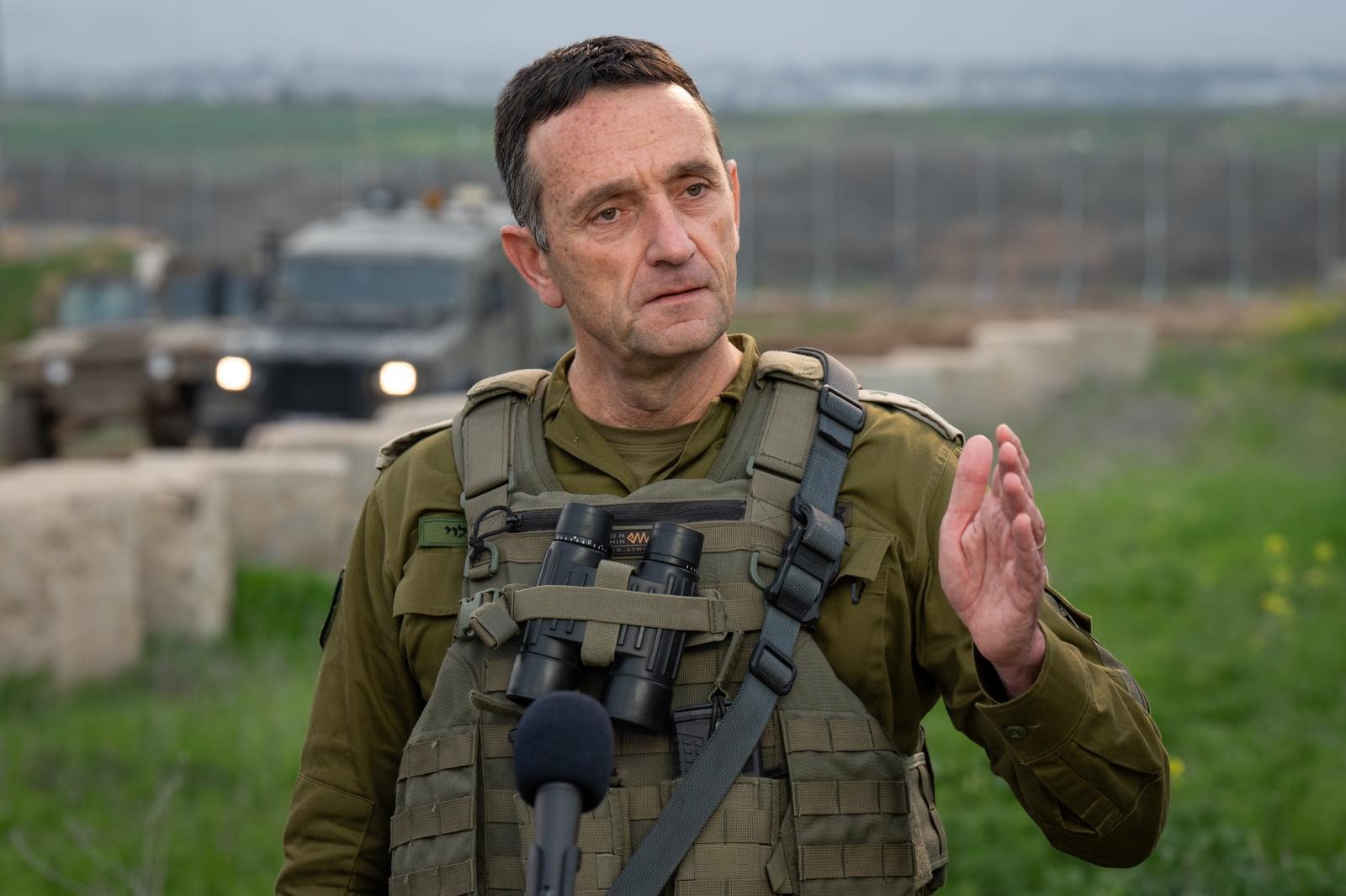הרמטכ"ל הרצי הלוי ברצועת עזה | צילום: דובר צה"ל