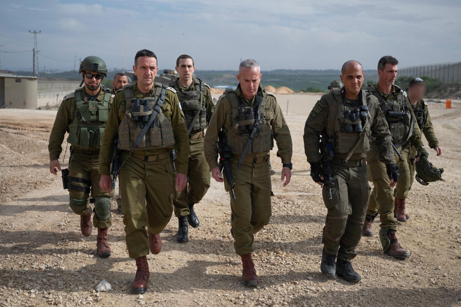 הרמטכ"ל הרצי הלוי ברצועת עזה | צילום: דובר צה"ל