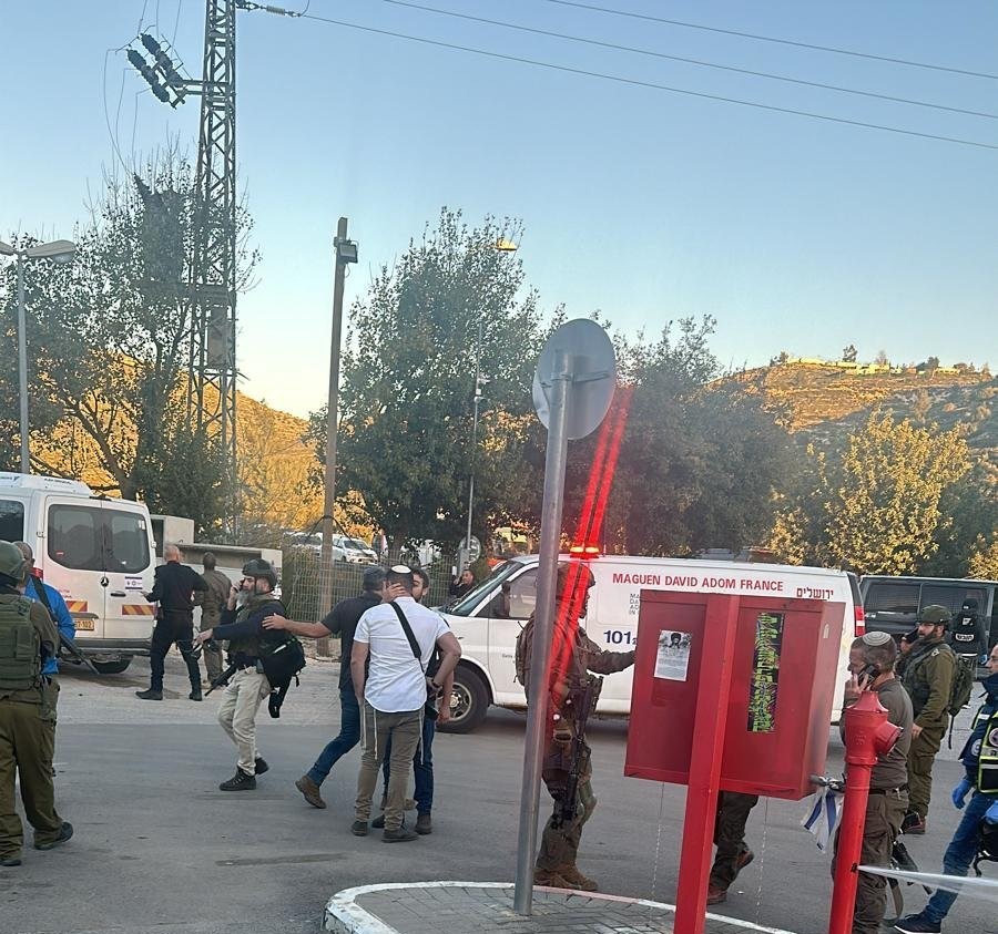תיעוד מזירת הפיגוע בעלי | קרדיט: שימוש לפי סעיף 27א
