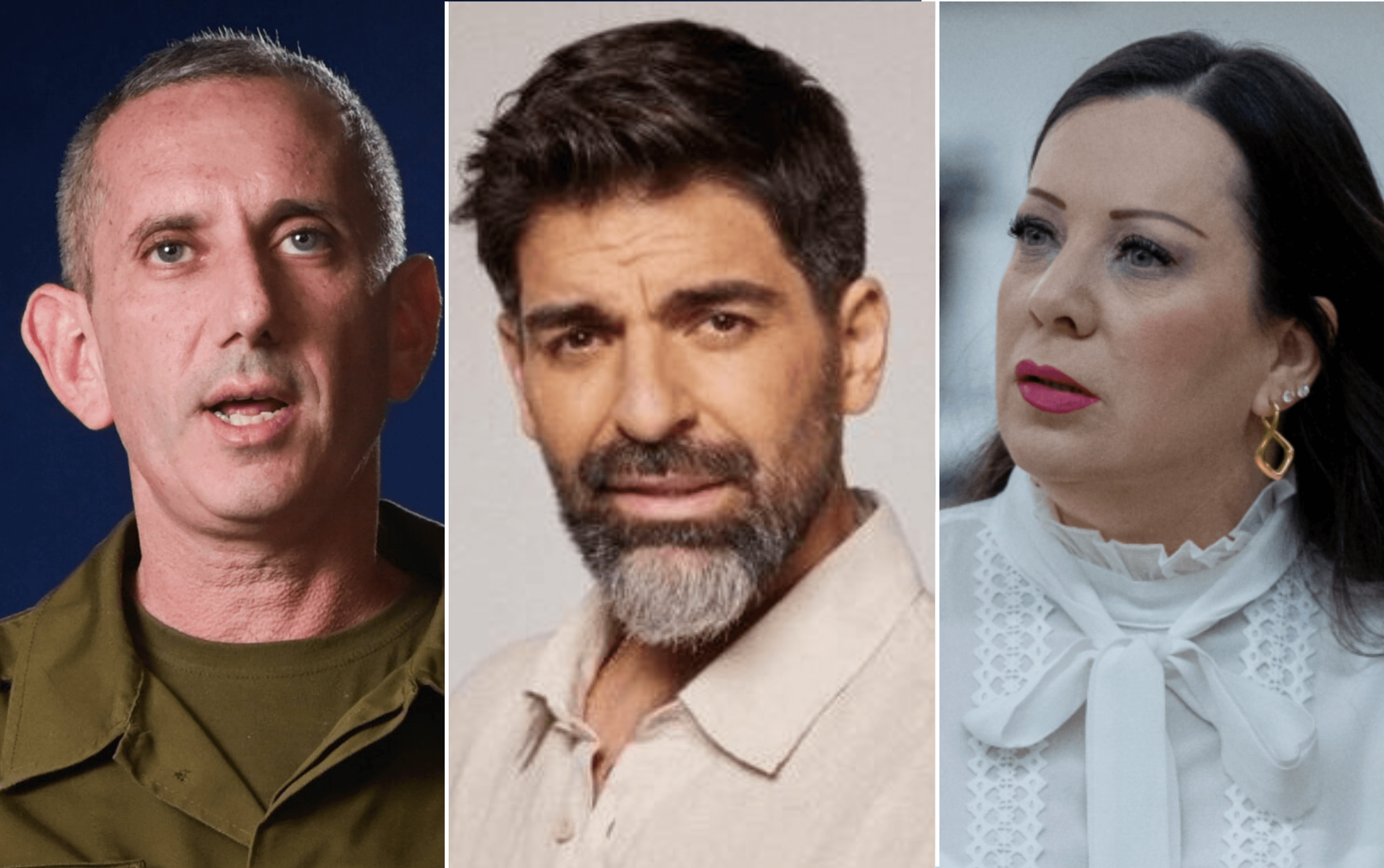 טלי גוטליב, רותם כהן, דניאל הגרי. עיבוד צילום: אבשלום ששוני, יונתן זינדל, ומרים אלסטר פלאש 90, שי פרנקו 
