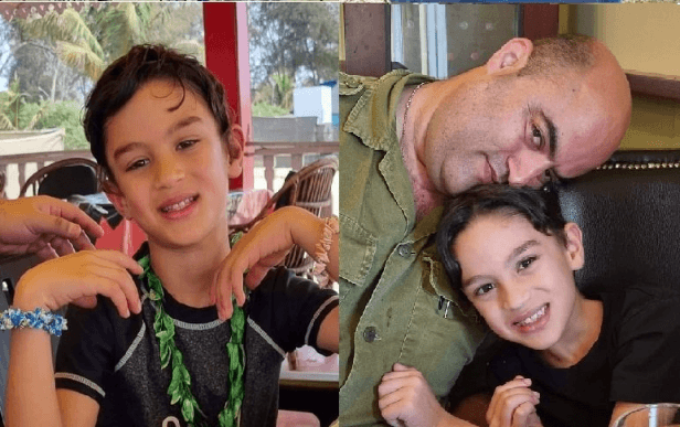 יאיר אלטמן ובנו | צילום: מתוך הטוויטר של יאיר