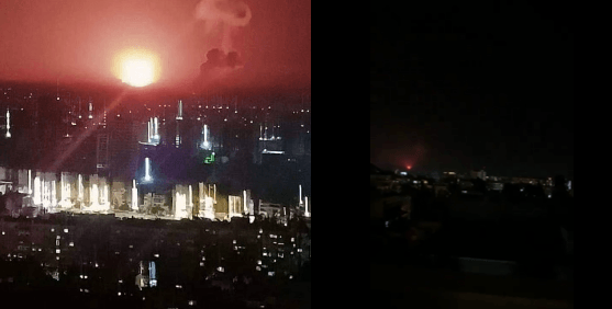 תקיפה ישראלית בדמשק | צילום: רשתות ערביות