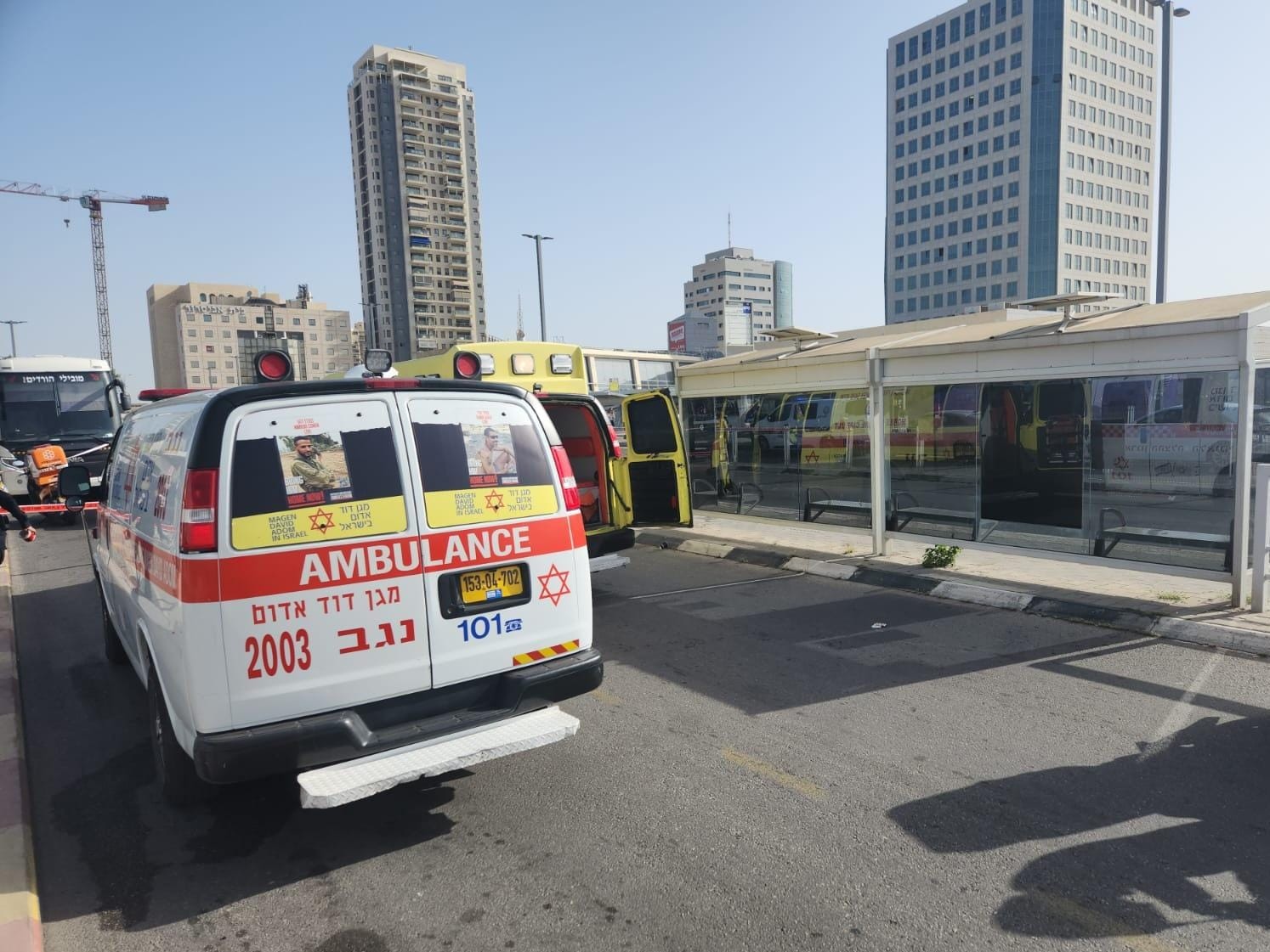 זירת הפיגוע בבאר שבע | צילום: תיעוד מבצעי מד"א