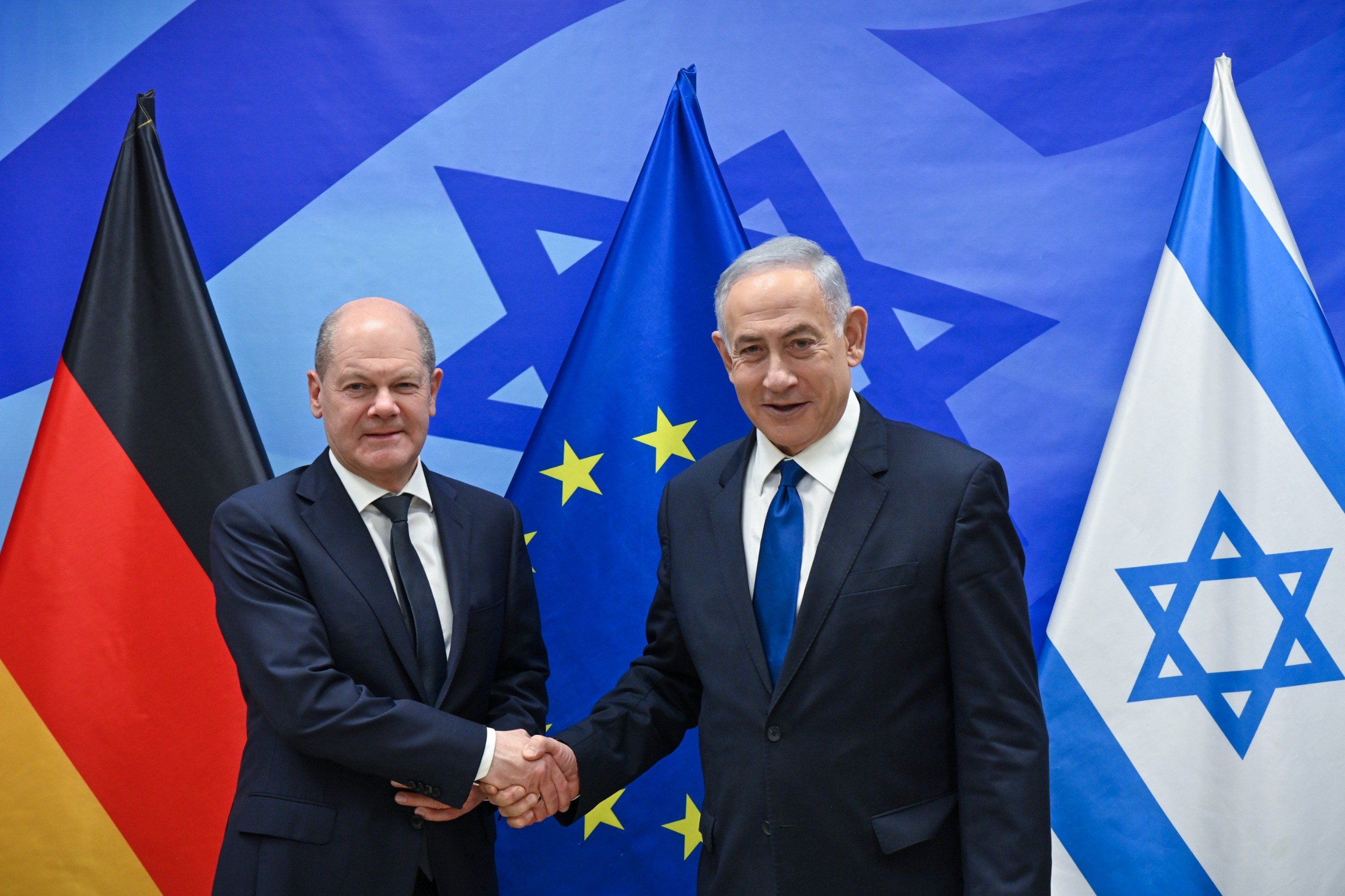 נתניהו וקנצלר גרמניה צילום: קובי גדעון, לע״מ