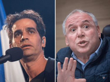 השר דודי אמסלם והזמר אביב גפן | צילום: יונתן זינדל, תומר נויברג, פלאש 90