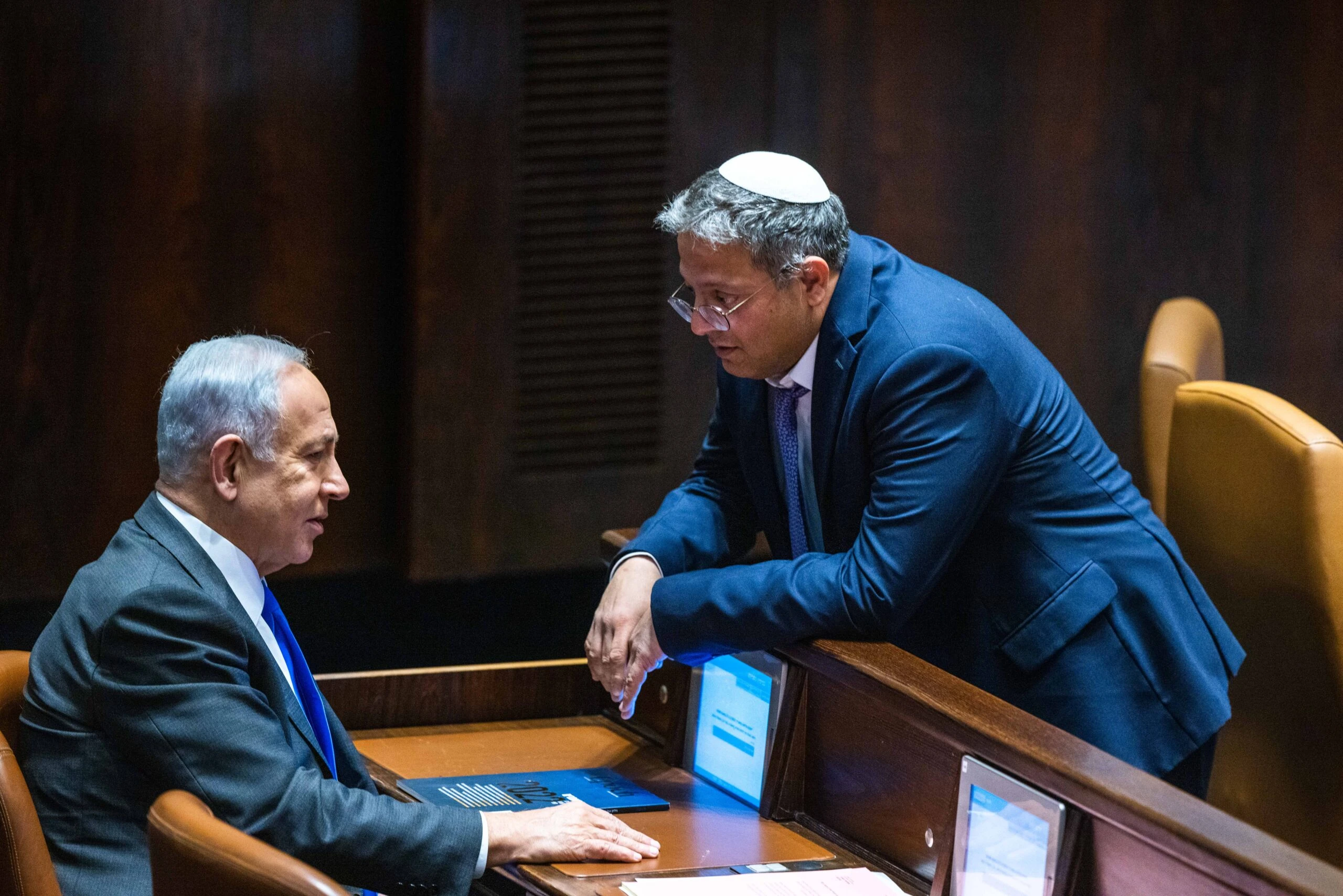 רה"מ נתניהו ובן גביר | צילום: אוליביה פיטוסי, פלאש 90