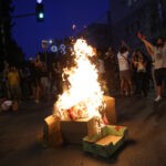 שני עצורים בהפגנת השמאל מול מעון רה"מ בירושלים