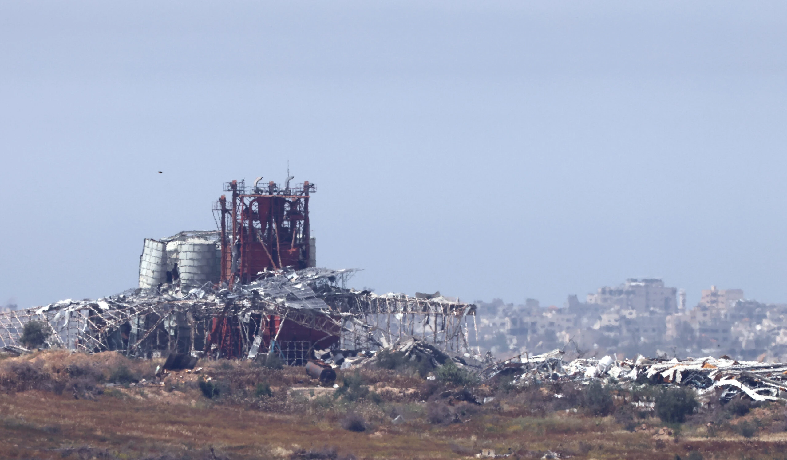 אזור החיץ בין ישראל לרצועה | צילום: יוסי זמיר, פלאש 90