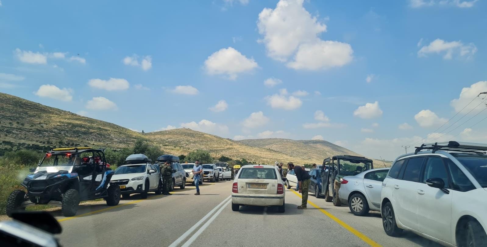 החיפושים אחרי הנעדר. קרדיט: דוברות המועצה האזורית בנימין