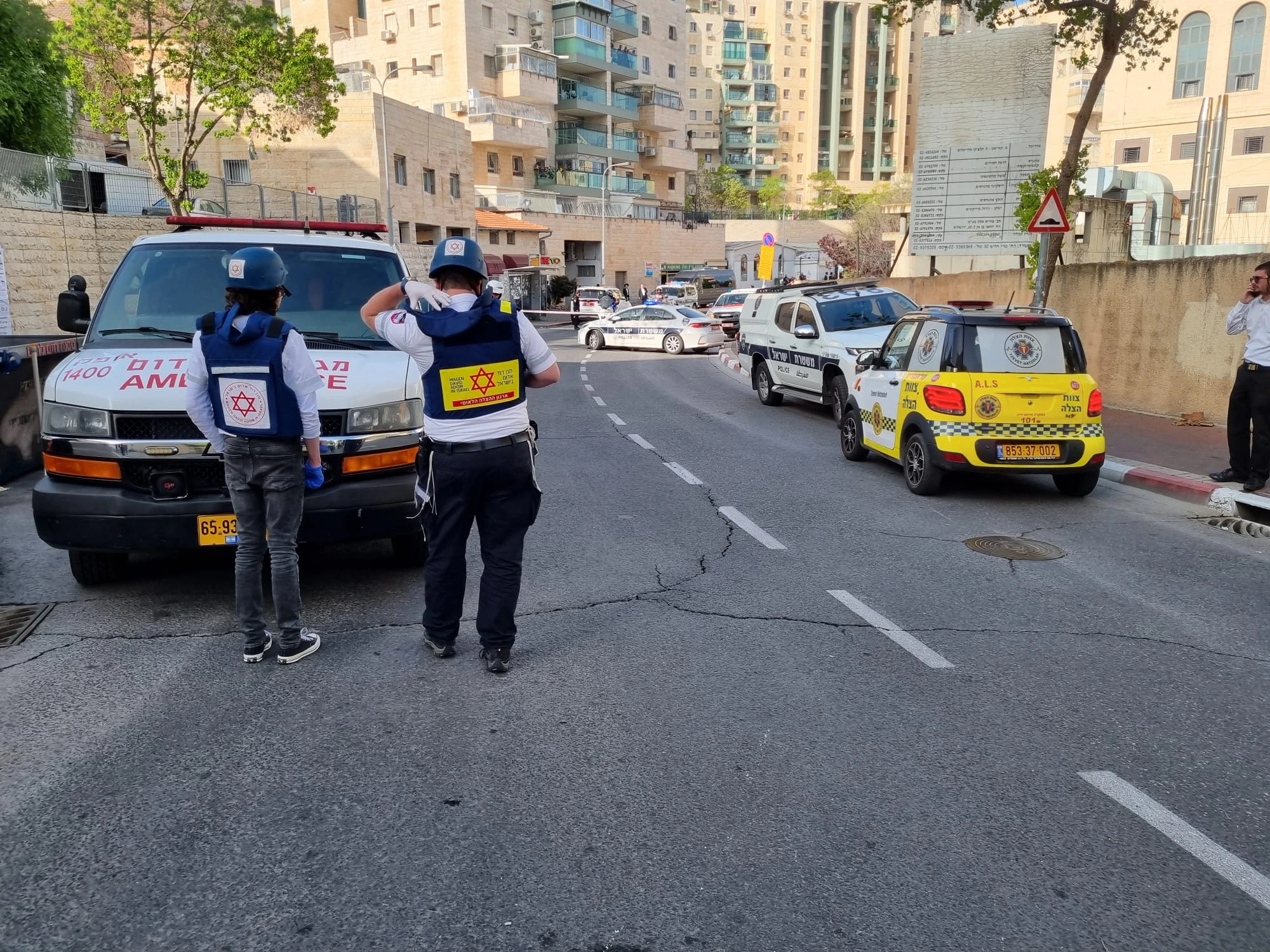 זירת פיגוע הדריסה בירושלים | צילים: תיעוד מבצעי מד"א