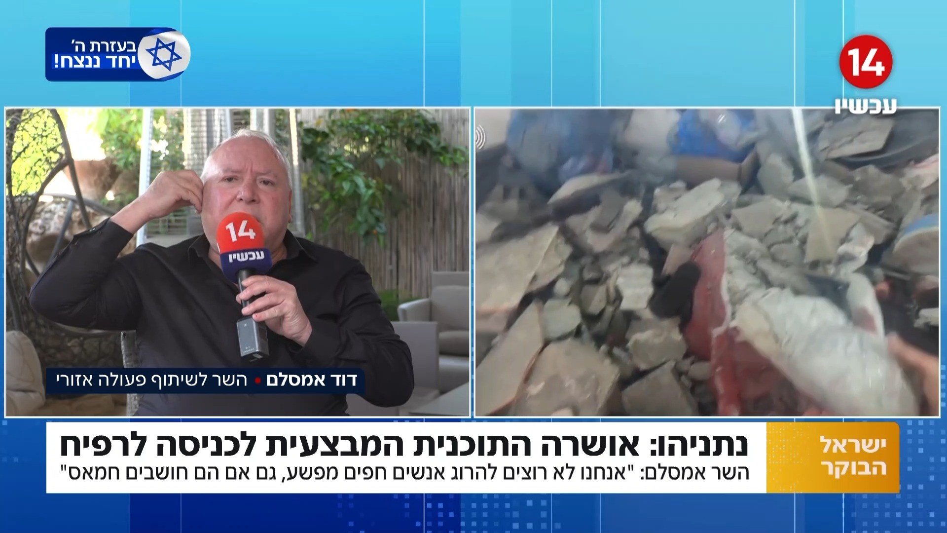 השר אמסלם: "הרעיון הוא לא גיוס חרדים - אלא הפלת הממשלה"