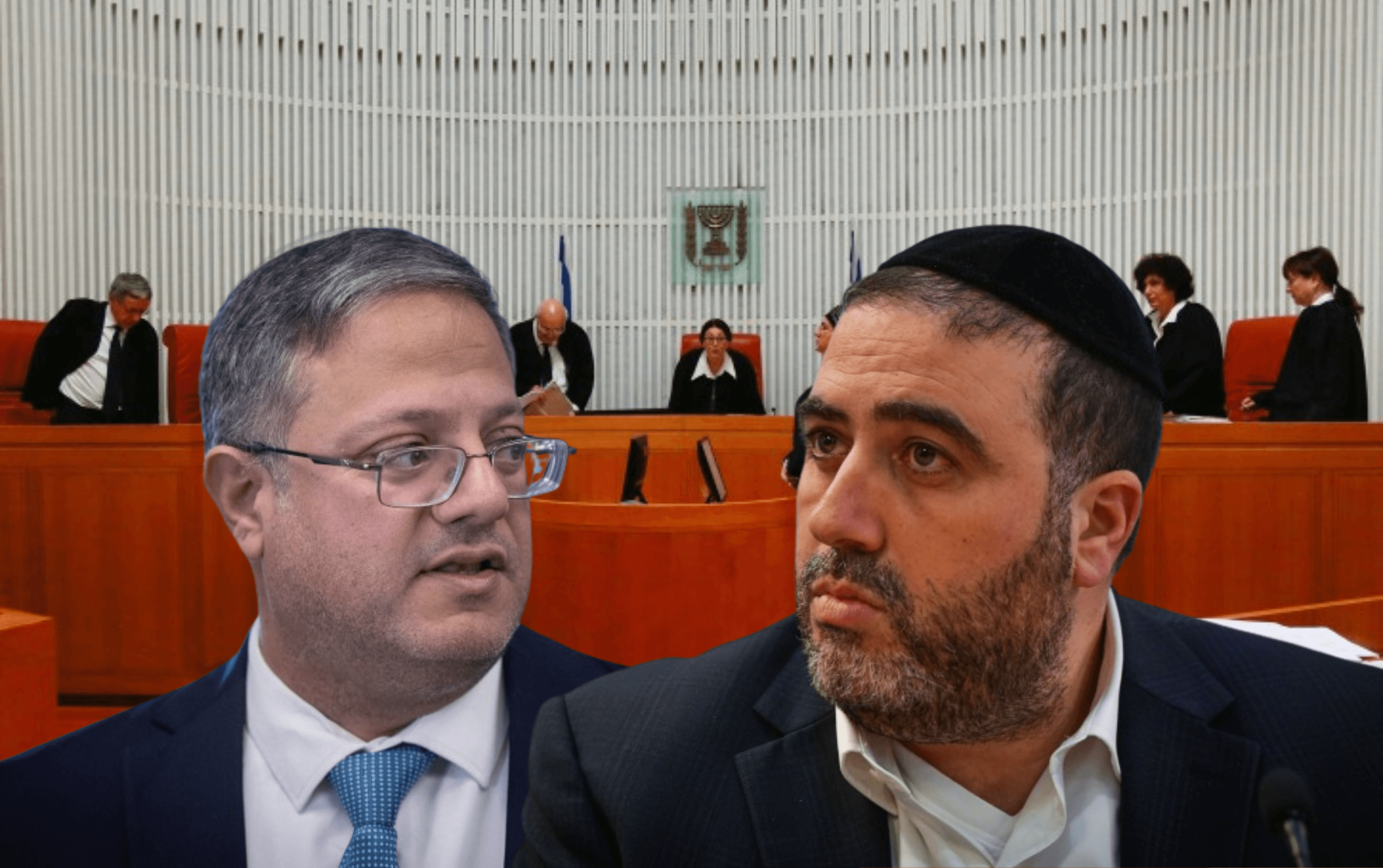השרים בן גביר וארבל. עיבוד: יונתן זינדל, אבשלום ששוני, פלאש 90