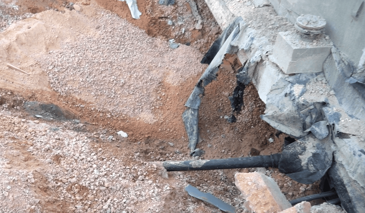 הפגיעה בבסיס נבטים. קרדיט: דובר צה"ל