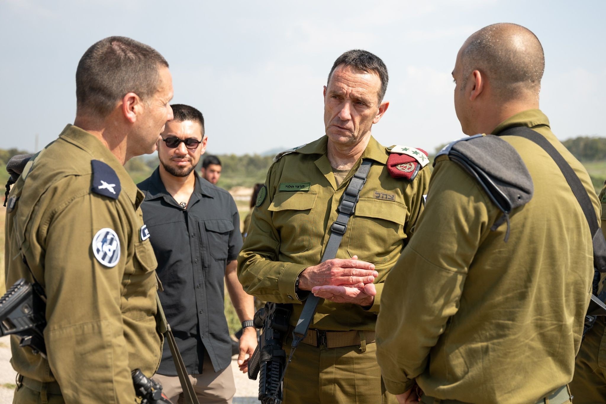 הרמטכ״ל עם לוחמי ההגנה האווירית | צילום: דובר צה"ל.