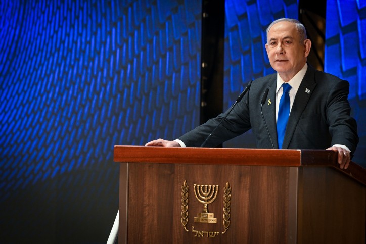 נתניהו בטקס בהר הרצל: "זה או אנחנו או הם - מפלצות החמאס"