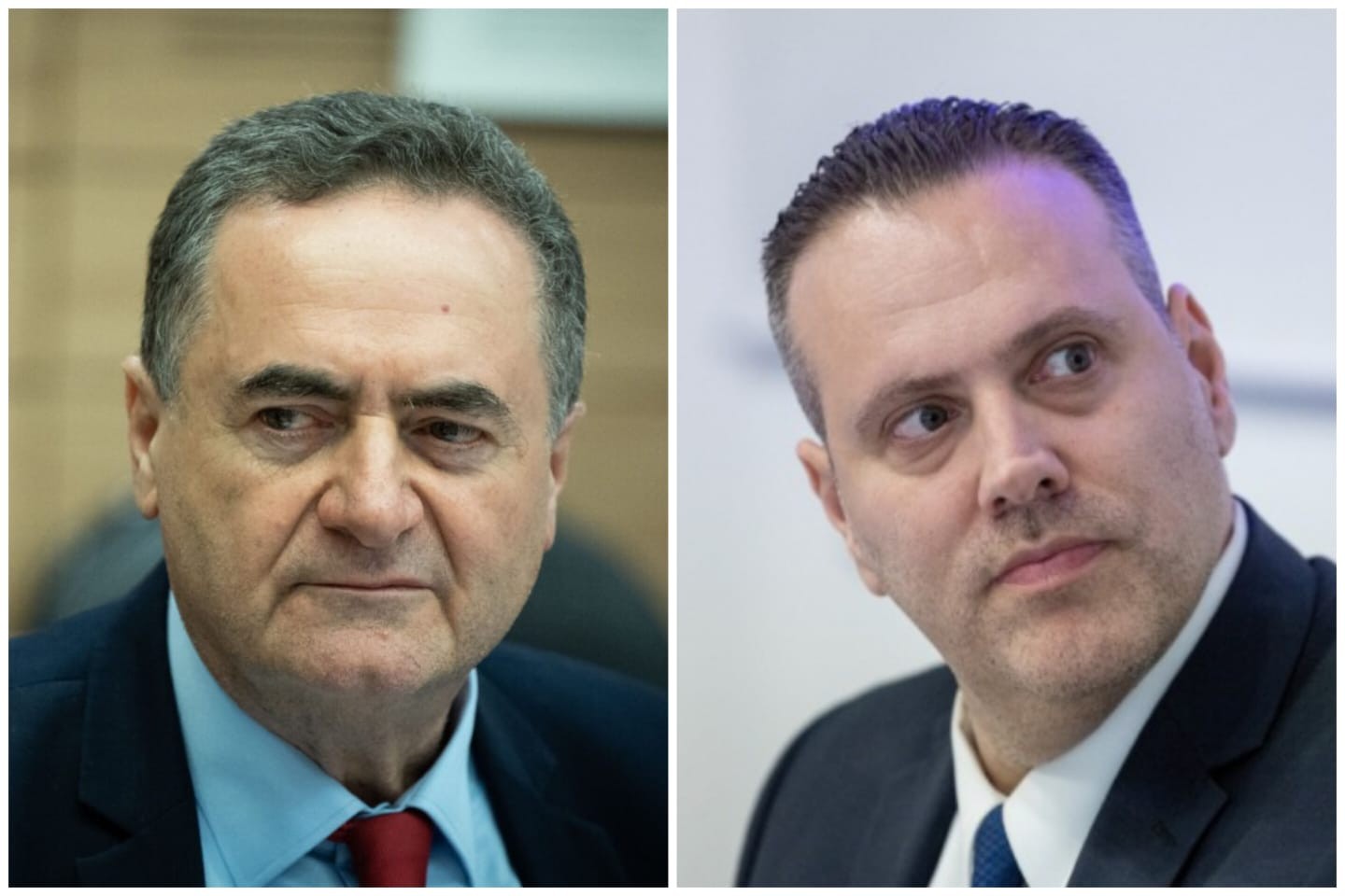 שר החוץ ישראל כ"ץ ושר התרבות והספורט מיקי זוהר. צילום: יונתן זינדל, פלאש 90 