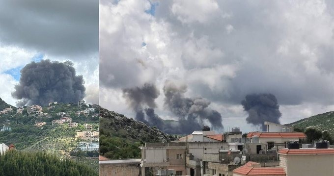 תקיפה בלבנון | צילום: רשתות ערביות