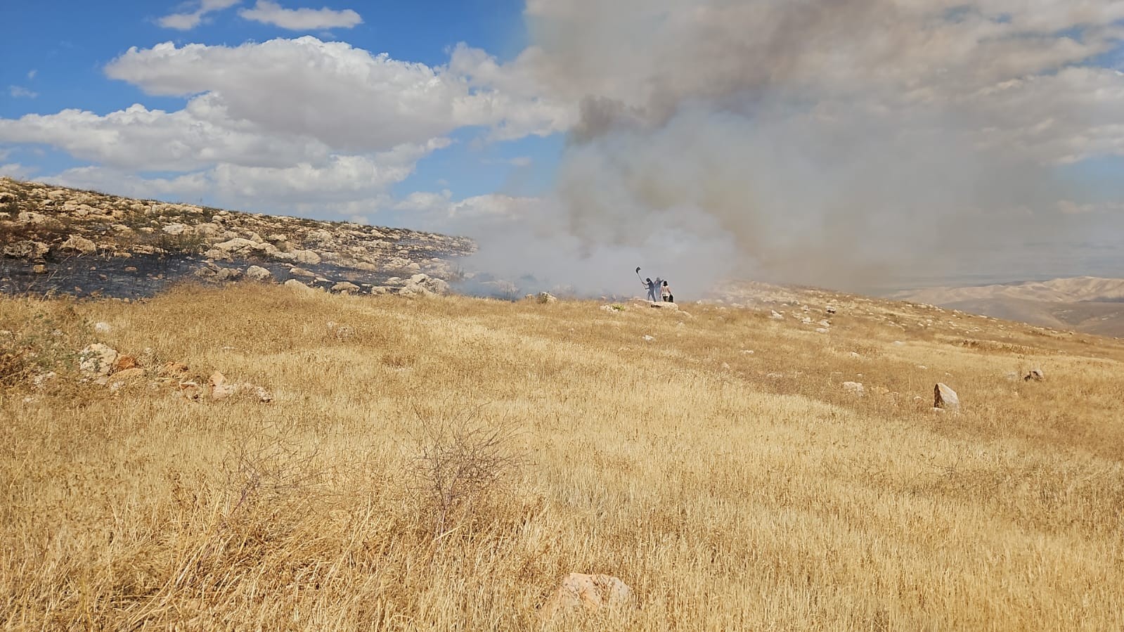 500 דונמים נוספים נשרפו כליל בבנימין: "טרור לכל דבר"