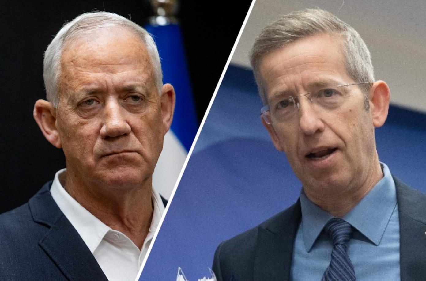 השר בני גנץ, מזכיר הממשלה יוסי פוקס | צילומים: פלאש 90