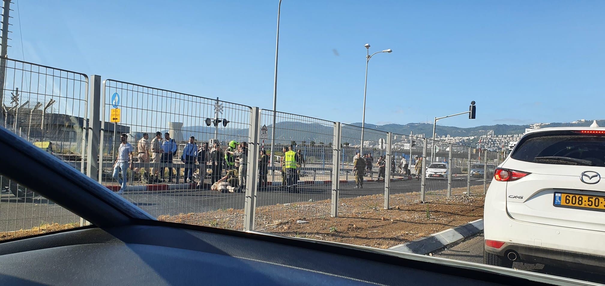 אירוע הדריסה בחיפה: תאונת דרכים, הנהג הפוגע אותר