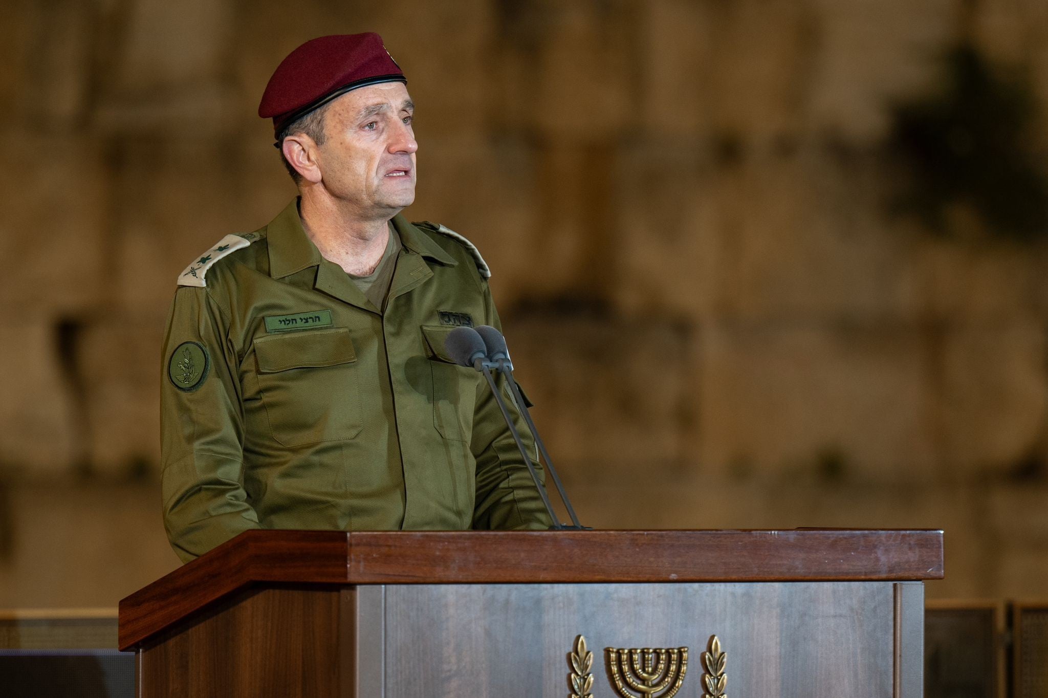 הרמטכ"ל בכותל: "אני המפקד ששלח את ילדיכם לקרב ממנו לא שבו"