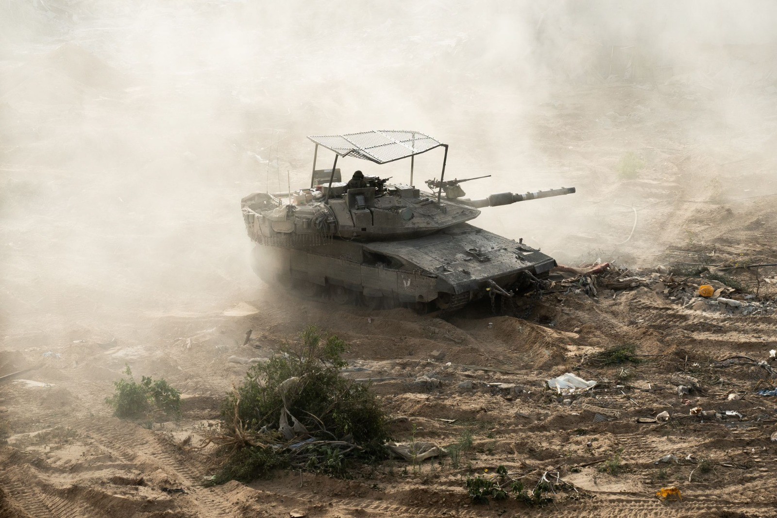כוחות צה"ל ממשיכים בלחימה בלב מחנה ג'באליא | צילום: דובר צה"ל 