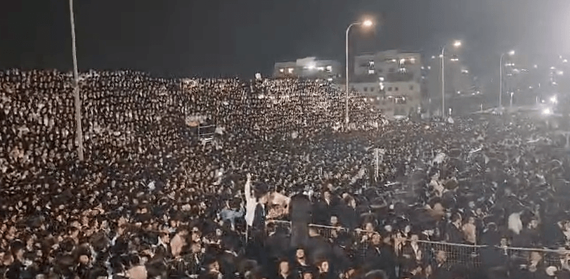 עשרות אלפים חוגגים בהילולת רשב"י בבית שמש | צפו