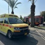 שני פצועים בפיצוץ רכב ברחובות, המשטרה: חשד לתאונת דרכים