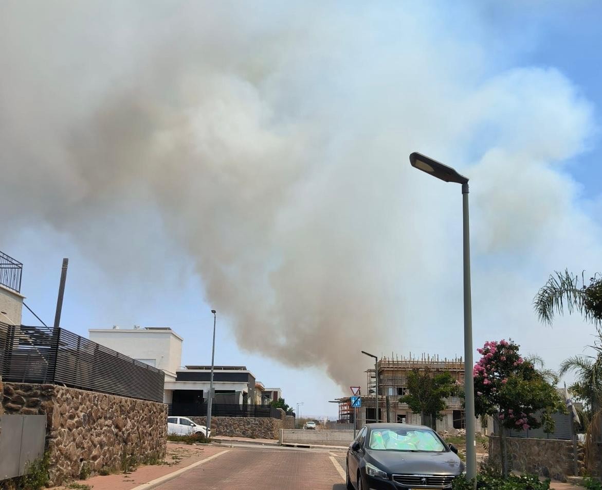 תיעוד הנפילה בקצרין | צילום: חדשות מהשטח בטלגרם