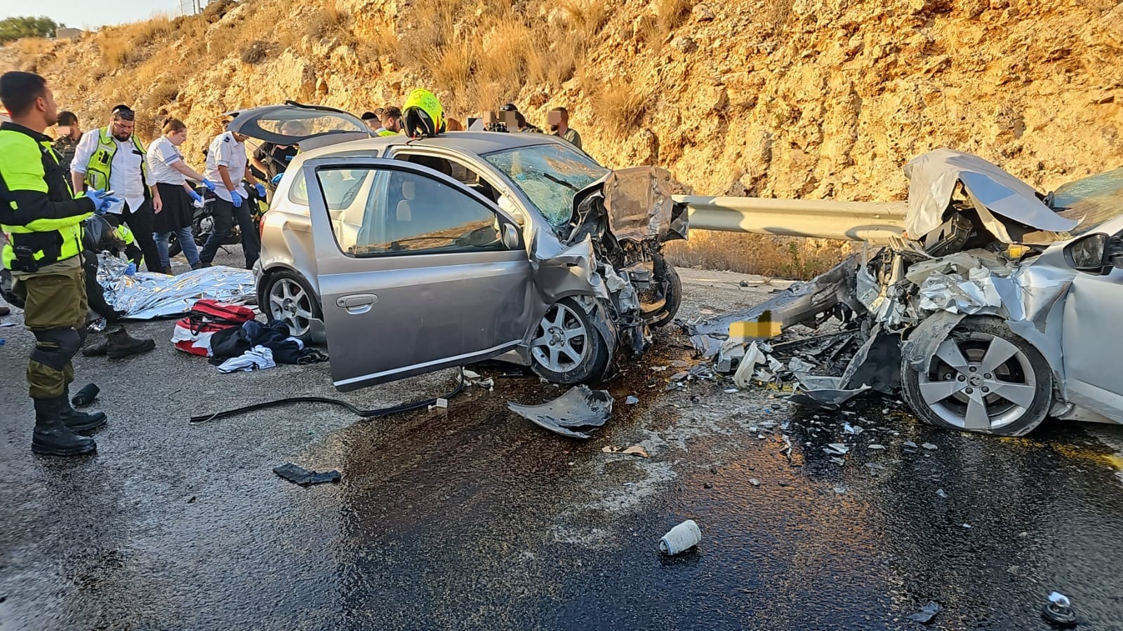 צעיר בן 21 נהרג בתאונת דרכים בין שני כלי רכב סמוך לבית אריה