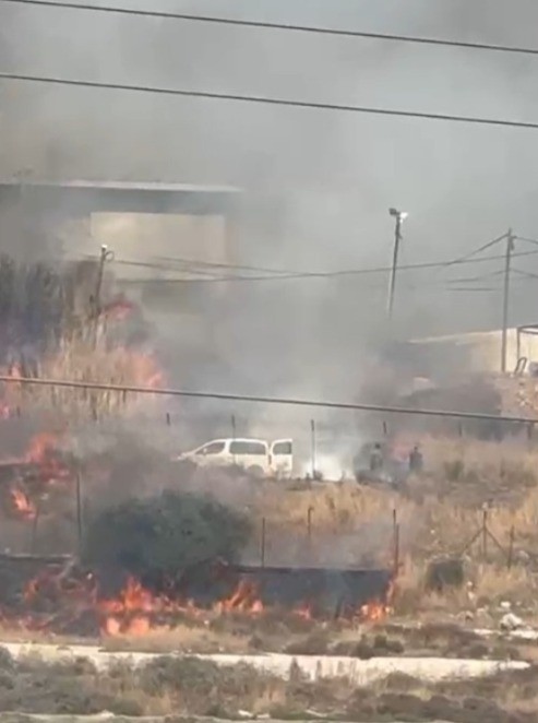 הושגה שליטה על השריפה בחטמ"ר עציון, החיילים פונו מהבסיס
