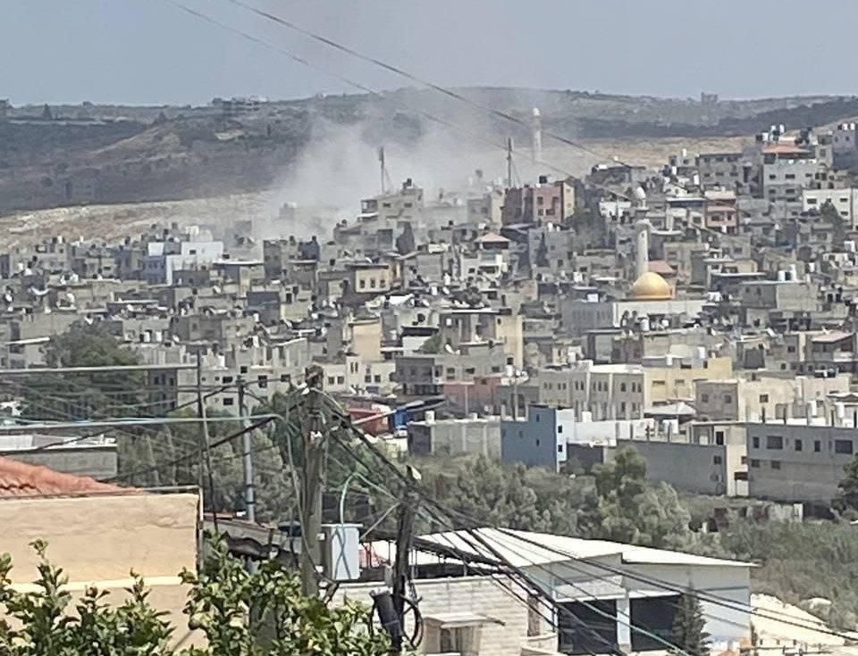 התקיפה בנור א-שמס | קרדיט: רשתות ערביות