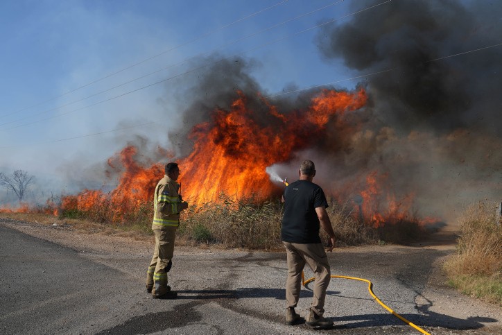 הצפון בוער: מאות דונמים עולים באש כתוצאה מהמטח של חיזבאללה