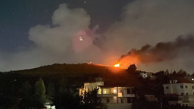 תקיפת צה"ל בדרום לבנון | צילום: רשתות ערביות